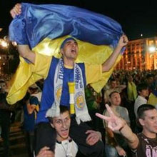 Болельщики сборной Украины//Reuters