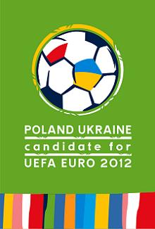 Эмблема совместной заявки Польши и Украины на проведение чемпионата Европы 2012 года // e2012.org