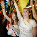 Немецкие фанатки довольны и бронзой//Reuters